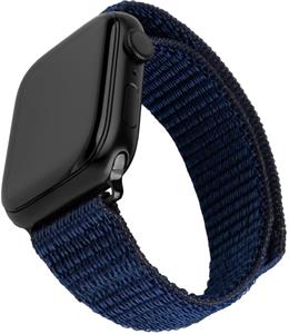 Fixed Nylon Sporty Strap nylonový remienok pre Apple Watch 42/44/45mm, tmavo-modrý