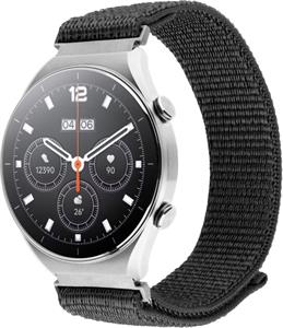 Fixed Nylon Sporty Strap nylonový remienok s Quick Release 18mm pre smartwatch, tmavo-sivý