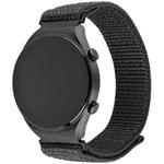 Fixed Nylon Sporty Strap s Quick Release nylonový remienok pre smartwatch, 20mm, tmavo-sivý