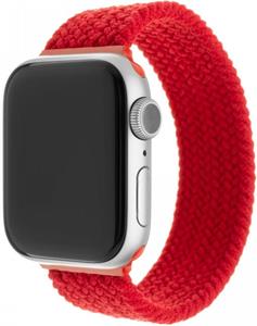 Fixed Nylon Strap Elastický nylonový remienok pre Apple Watch 38/40/41mm, veľkosť L, červený