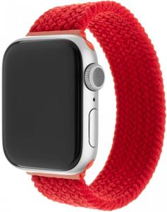 Fixed Nylon Strap Elastický nylonový remienok pre Apple Watch 38/40/41mm, veľkosť S, červený