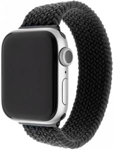 Fixed nylon strap elastický nylonový remienok pre Apple Watch 38/40/41mm, veľkosť XL,čierny