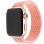 Fixed nylon strap elastický nylonový remienok pre Apple Watch 38/40/41mm, veľkosť XL, ružový