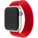 Fixed Nylon strap elastický nylonový remienok pre Apple Watch 42/44/45/49mm, veľkosť XL, červený