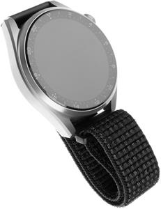 Fixed Nylon Strap nylonový remienok 20mm pre smartwatch, reflexne čierny