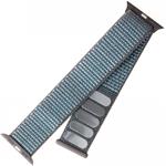 Fixed Nylon Strap Nylonový remienok na princípe suchého zipsu pre Apple Watch 42/44/45/49mm, tmavo - šedý