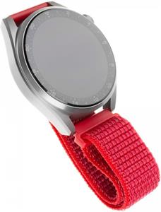 Fixed Nylon Strap nylonový remienok, šírka 20mm pre smartwatch, červený