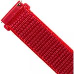 Fixed Nylon Strap nylonový remienok, šírka 22mm pre smartwatch, červený