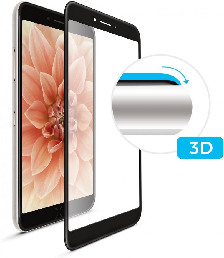 FIXED ochranné tvrdené sklo 3D Full-Cover pre Samsung Galaxy A40, s lepením cez celý displej, čierne