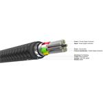Fixed opletený kábel USB-C 100W, PD, 1,2m, čierny