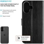 Fixed Opus puzdro typu kniha pre Apple iPhone 17, čierne