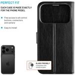 Fixed Opus puzdro typu kniha pre Apple iPhone 17 Pro, čierne