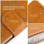 Fixed Opus puzdro typu kniha pre Apple iPhone 17e/16e, hnedé