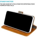 Fixed Opus puzdro typu kniha pre Apple iPhone 17e/16e, hnedé