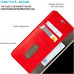 Fixed Opus puzdro typu kniha pre Samsung Galaxy A17 4G/5G, červené