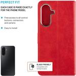 Fixed Opus puzdro typu kniha pre Samsung Galaxy A17/A18 4G/5G, červené