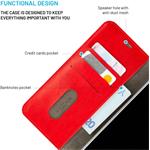 Fixed Opus puzdro typu kniha pre Samsung Galaxy A18/A17, červené