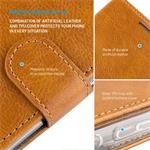 Fixed Opus puzdro typu kniha pre Samsung Galaxy A57 5G, hnedé