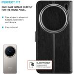 Fixed Opus puzdro typu kniha pre Vivo X200 Pro, čierne