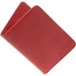 Fixed Passport kožená peňaženka, veľkosť cestovného pasu, červená