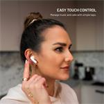 Fixed Pods bezdrôtové TWS slúchadlá, biele