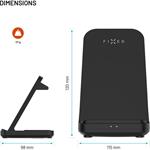 Fixed Powerstation stojan pre Garmin s bezdrôtovým nabíjaním až pre 3 zariadenia, 15W+5W+2.5W, čierny