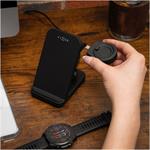 Fixed Powerstation stojan pre Garmin s bezdrôtovým nabíjaním až pre 3 zariadenia, 15W+5W+2.5W, čierny