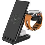 Fixed Powerstation stojan pre Garmin s bezdrôtovým nabíjaním až pre 3 zariadenia, 15W+5W+2.5W, čierny