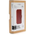 Fixed ProFit kožené puzdro typu kniha pre Apple iPhone 17e/16e, červené