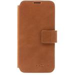 Fixed ProFit kožené puzdro typu kniha pre Apple iPhone 17e/16e, hnedé