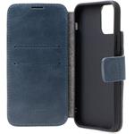 Fixed ProFit kožené puzdro typu kniha pre Apple iPhone 17e/16e, modré