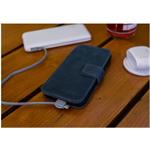 Fixed ProFit kožené puzdro typu kniha pre Apple iPhone 17e/16e, modré