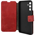 Fixed ProFit kožené puzdro typu kniha pre Samsung Galaxy A34 5G, červené