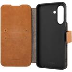 Fixed ProFit kožené puzdro typu kniha pre Samsung Galaxy A36 5G, hnedé