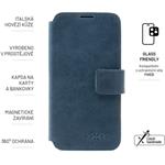 Fixed ProFit kožené puzdro typu kniha pre Samsung Galaxy A56 5G, modré