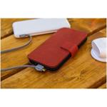 Fixed ProFit kožené puzdro typu kniha pre Samsung Galaxy S25+, červené