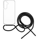 Fixed Pure Neck kryt s čiernou šnúrkou na krk pre Samsung Galaxy S25+