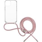Fixed Pure Neck kryt s ružovou šnúrkou na krk pre Samsung Galaxy S25+