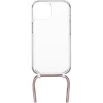 Fixed Pure Neck kryt s ružovou šnúrkou na krk pre Samsung Galaxy S25+