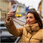 Fixed Pure Neck kryt s ružovou šnúrkou na krk pre Samsung Galaxy S25+
