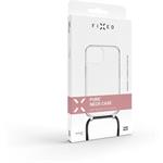 Fixed Pure Neck puzdro s čiernou šnúrkou na krk pre Apple iPhone 12 mini