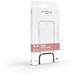 Fixed Pure Neck puzdro s čiernou šnúrkou na krk pre Apple iPhone 15 Pro Max