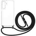 Fixed Pure Neck puzdro s odnímateľnou čiernou šnúrkou na krk pre Samsung Galaxy A16 4G/5G