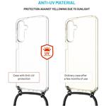Fixed Pure Neck puzdro s odnímateľnou čiernou šnúrkou na krk pre Samsung Galaxy A16 4G/5G