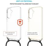 Fixed Pure Neck puzdro s odnímateľnou čiernou šnúrkou na krk pre Samsung Galaxy A36 5G/A56 5G