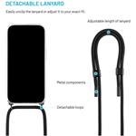 Fixed Pure Neck puzdro s odnímateľnou čiernou šnúrkou na krk pre Samsung Galaxy A36 5G/A56 5G