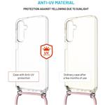 Fixed Pure Neck puzdro s odnímateľnou ružovou šnúrkou na krk pre Samsung Galaxy A16 4G/5G