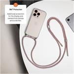 Fixed Pure Neck puzdro s odnímateľnou ružovou šnúrkou na krk pre Samsung Galaxy A16 4G/5G