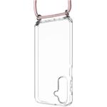 Fixed Pure Neck puzdro s odnímateľnou ružovou šnúrkou na krk pre Samsung Galaxy A16 4G/5G