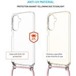 Fixed Pure Neck puzdro s odnímateľnou ružovou šnúrkou na krk pre Samsung Galaxy A26 5G